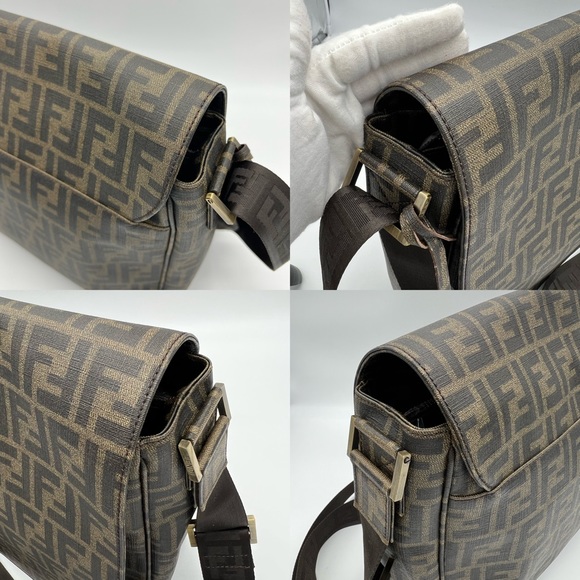 Authentic Fendi Zucca coated canvas messenger bag - Picture 9 of 17